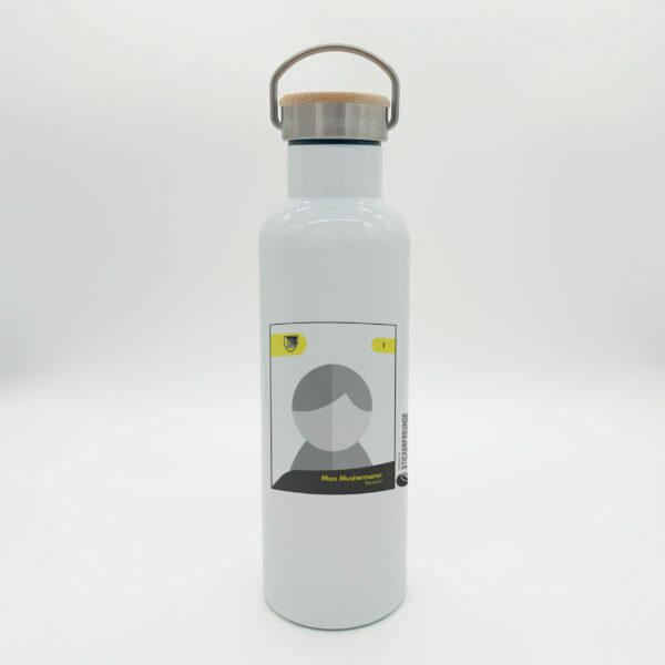 Trinkflasche mit Bambusdeckel – FC Emmering