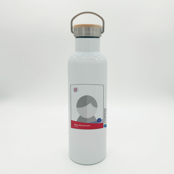 Trinkflasche mit Bambusdeckel – BSC Brunsbüttel