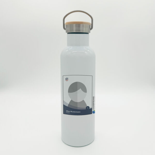 Trinkflasche mit Bambusdeckel – Rüsselsheimer Ruder-Klub