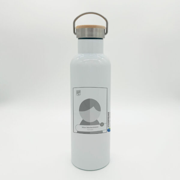 Trinkflasche mit Bambusdeckel – JSG Hasetal-Mitte